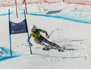 Julia Mancuso action shot at Alpine Champinships