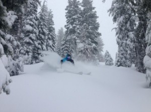 Sugar Bowl powder skier Feb. storm