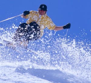 Squaw spring skier
