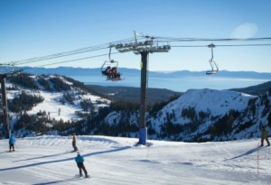 Alpine Meadows offers a gorgeous view of Lake Tahoe.