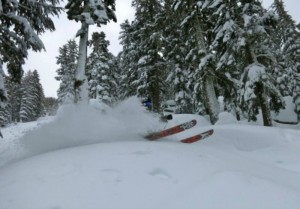 Sierra-at-Tahoe received 6 inches of snow this weekend.