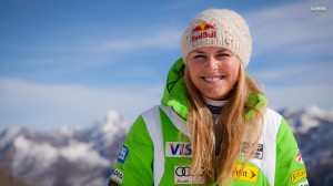 Lindsey Vonn won a World Cup downhill on Saturday. It was an American podium sweep with Stacey Cook placing second and Julia Mancuso claiming third.
