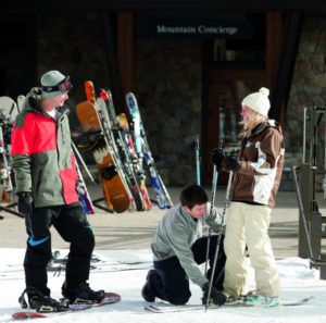 Providing attentive ski valet is all part of the customer service policy at the Ritz-Carlton, Lake Tahoe during ski season.