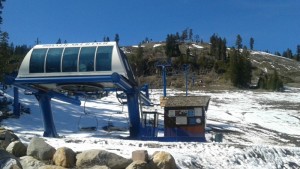Donner Ski Ranch in Lake Tahoe has had a tough 2014-15 season. Low snow totals have kept the resort closed for much of the season.