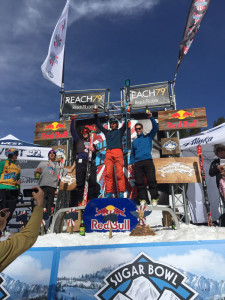 Kyle Coxon was the winner of the Men's Ski division at Sugar Bowl and Grant Ketels took second. 