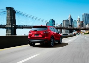 The attractive looking CX-5 was well received right away and continues to pick up admirers. It's sporty, fun to drive and also possesses a rather thrifty quality, evidenced by its rather low sticker price ($21,545) for the base model and high gas mileage for all three models – ranging 25-32 mpg.