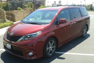 The Toyota Sienna is an eight-passenger vehicle (seven seats with captain’s chairs) that offers comfortable seating, great storage room, user-friendly controls, and surprising performance, which is not what one typically expects from a minivan. 