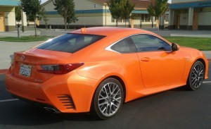 There’s no escaping people’s glances when driving what Lexus refers to as the Molten Pearl-colored RC 350. It's a bright orange that will be very appealing to some drivers.