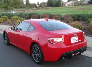 The Scion FR-S was co-developed with Subaru and has a twin in the Subaru BRZ, which shares the same long front end, smallish tail, swooping roofline, and weighs less than 3,000 pounds. 