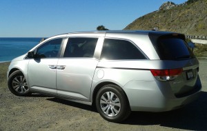 The Odyssey has sliding doors, a fuel-efficient V6 engine, low step-in height, and a configurable passenger compartment.