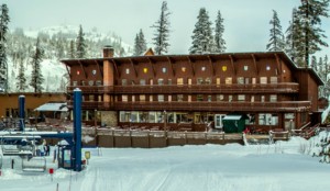 Enjoy old-world charm and cozy rooms at The Lodge, which sits at the center of Sugar Bowl’s quaint snowbound village.