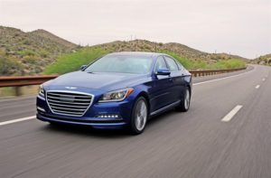 2016 Hyundai Genesis The Genesis offers that fun factor where tight turns can be taken much faster. Thanks to a retuned suspension and chassis, it’s quite adept on a challenging country road with S turns, or in highway situations.