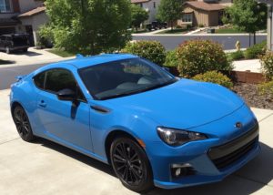 The BRZ has a 2.0-liter, four-cylinder engine that features 200 horsepower and 151 pound-feet of torque. The six-speed manual transmission is standard for the BRZ and goes 0-60 mph in 6.8 seconds. 