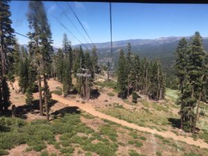 Hiking the mountainous resort is a popular activity during the summer months at Northstar California.