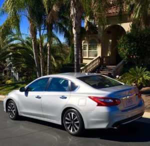 New this year is an attractive V-shaped grille design and sharper looking headlights and taillights. The Altima bumper is also new and combined with the taillight housings creates a good-looking back end.
