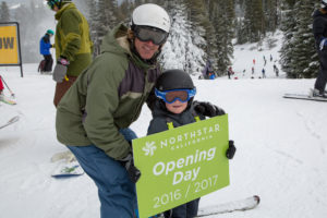 Northstar California staged its season-opener today. The Lake Tahoe ski resort had 8 inches of fresh snow for skiers and riders.