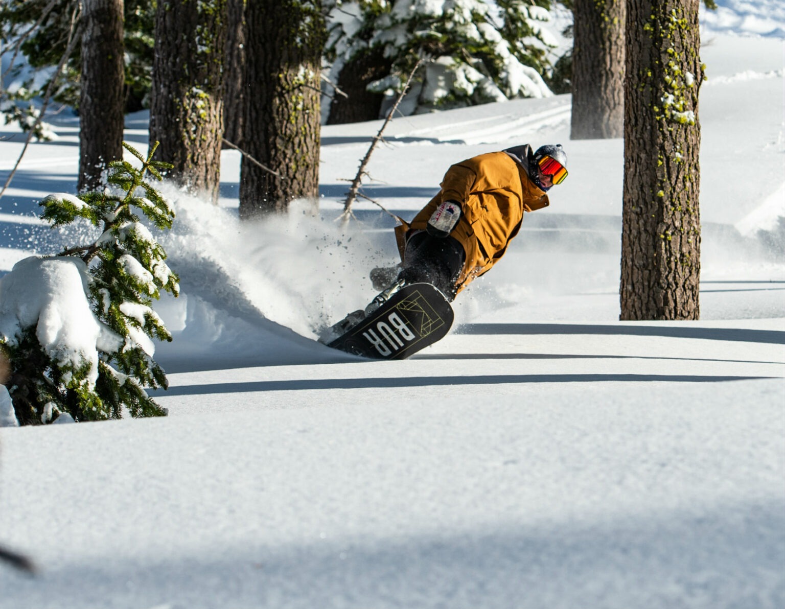 snow Lake Tahoe. Christmas holiday ski conditions in Tahoe