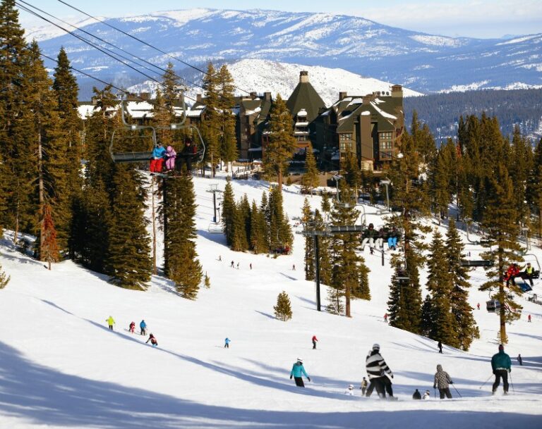 Christmas skiing Lake Tahoe