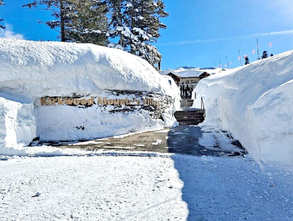 Massive Snow Totals Tahoe Ski Resorts   Kirkwood Sign Covered In Snow 1024x773 