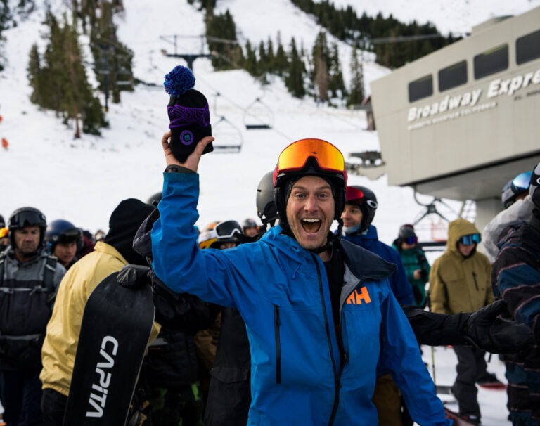 Mammoth ski resort stages opening day