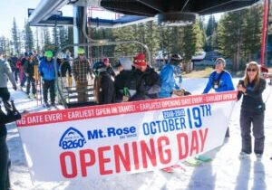 Mt. Rose has often been the first resort in the Lake Tahoe region to open for the season.