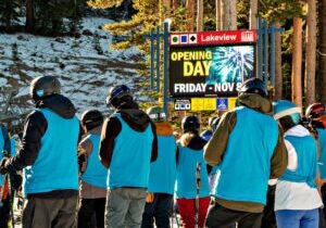 Skiers and riders anxiously await their first runs of the day as Mt. Rose ski resort ushered in the 2024-25 ski season in the Lake Tahoe region.