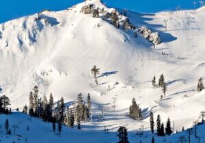 Palisades Tahoe had an abundance of fresh snow (18 inches) Wednesday morning.